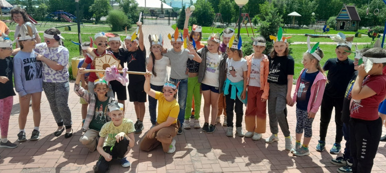 «День индейца» в пришкольном лагере «Фантазёры».